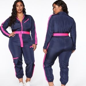 Fashion Nova not your windbreaker jumpsuit size XS
